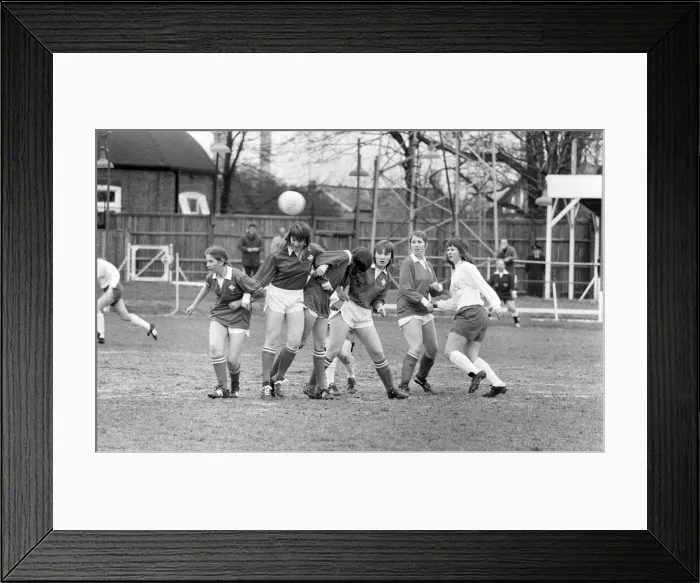 Framed Print : England v Wales, International match at Slough Stadium, 17th March 1974