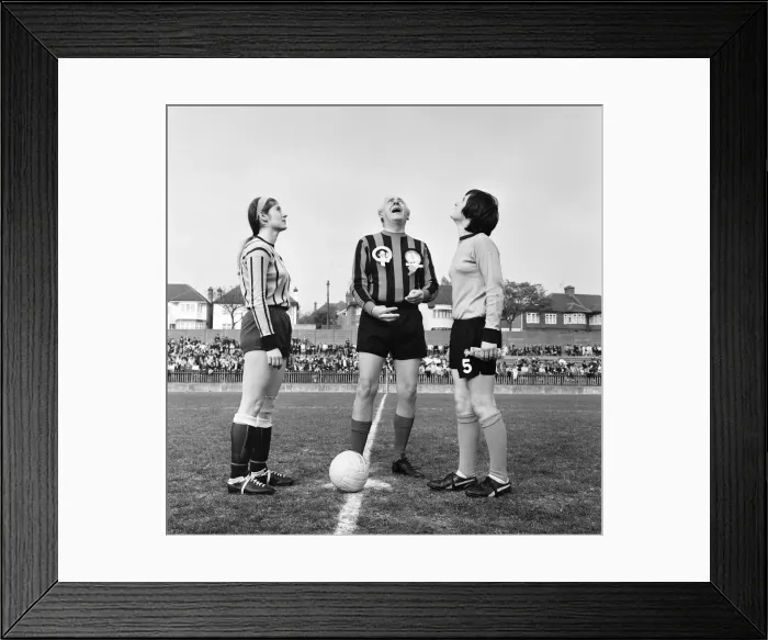 Framed Print : England v Scotland, unofficial international, England (Foden Ladies Framed Print : England v Scotland, unofficial international, England (Foden Ladies