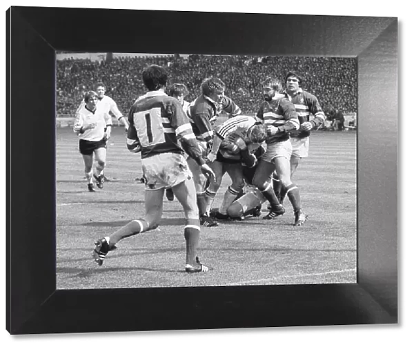 Widnes seen here attack the Warrington try line during the 1979 Rugby League Cup Final at