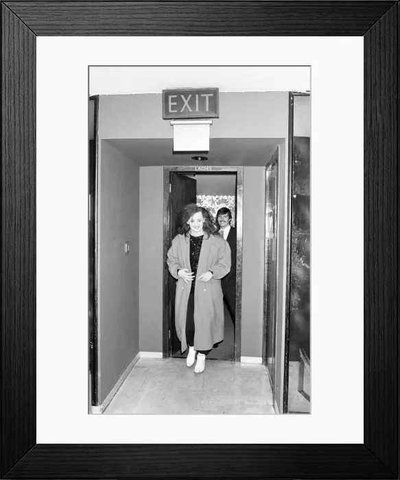 Framed Print : Culture Club singer Boy George who was shown the door at the Hilton Hotel by security man