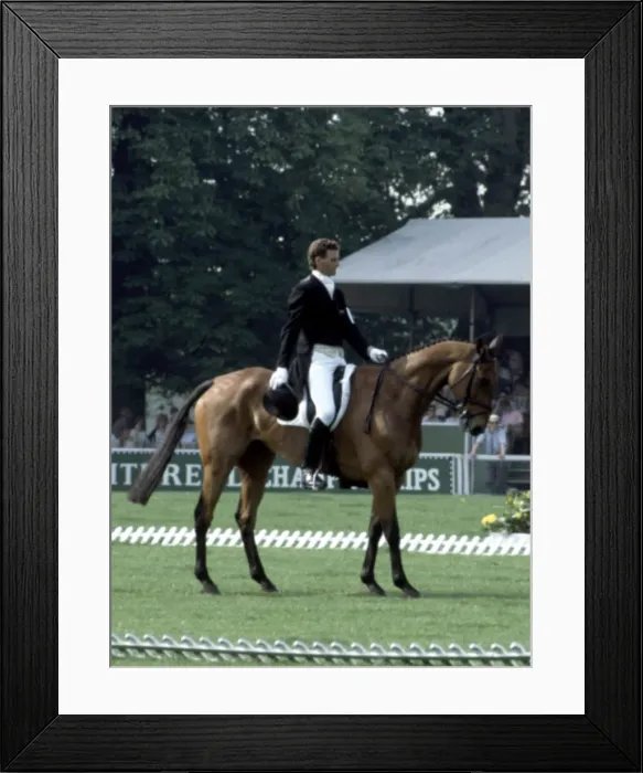 Framed Print : Badminton Horse Trials. Mark Todd on The Irishman. 5th May 1989 Framed Print : Badminton Horse Trials. Mark Todd on The Irishman. 5th May 1989