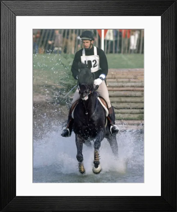 Framed Print : Badminton Horse Trials. Mark Todd on Charisma. 14th April 1984 Framed Print : Badminton Horse Trials. Mark Todd on Charisma. 14th April 1984