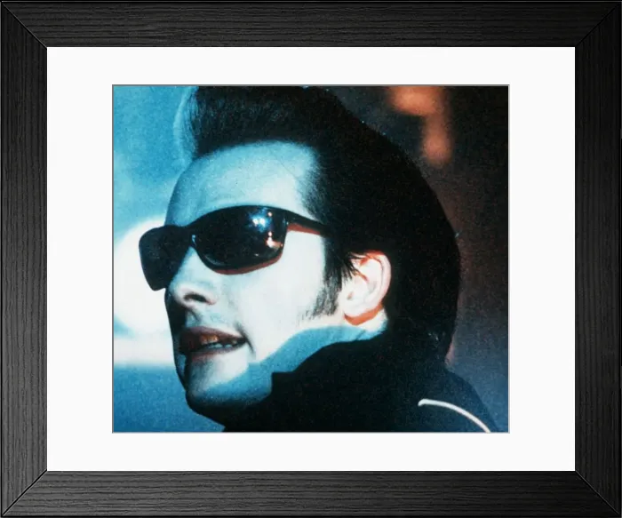 Framed Print : David Vanian singer pop group The Damned on stage 1988 Framed Print : David Vanian singer pop group The Damned on stage 1988