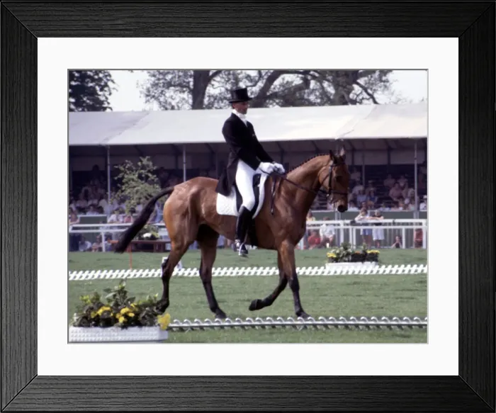 Framed Print : Badminton Horse Trials. Mark Todd on The Irishman. 5th May 1989 Framed Print : Badminton Horse Trials. Mark Todd on The Irishman. 5th May 1989