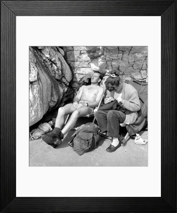 Framed Print : It was warm walking in heavy boots, and carrying haversack so he threw off most of his