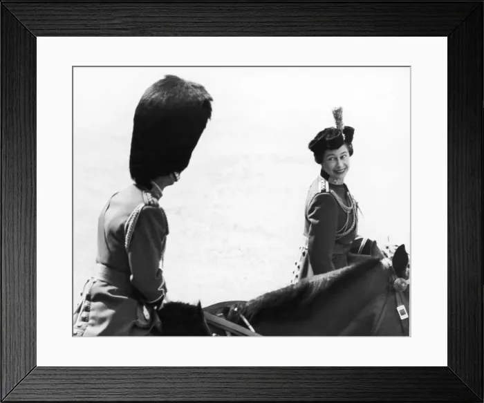 Framed Print : The Queen Trooping the Colour. 17th June 1974 Framed Print : The Queen Trooping the Colour. 17th June 1974