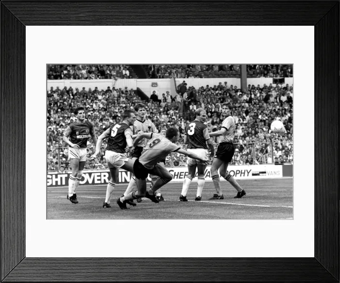 Framed Print : Wolverhampton Wanderers vs. Burnley. Sherpa Van Football League Trophy