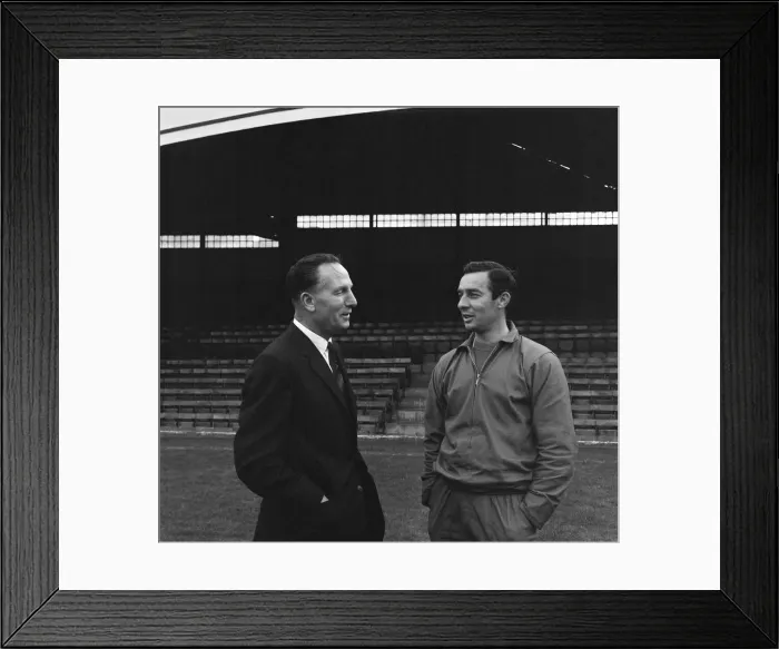 Framed Print : Wolverhampton Wanderers F. C. Manager Andy Beattie and trainer R. Allen Framed Print : Wolverhampton Wanderers F. C. Manager Andy Beattie and trainer R. Allen