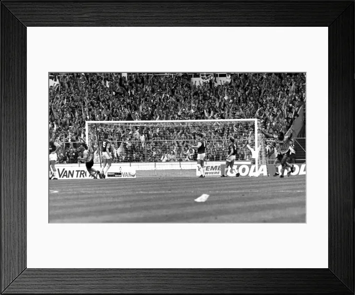 Framed Print : Wolverhampton Wanderers Vs. Burnley. Football League Trophy. 29 May 1988 Framed Print : Wolverhampton Wanderers Vs. Burnley. Football League Trophy. 29 May 1988
