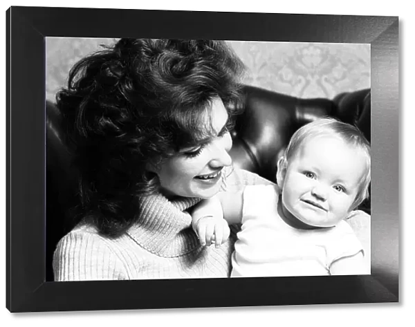 Valerie Churchill, 25, and her one year old daughter Sarah, born 16th March 1972