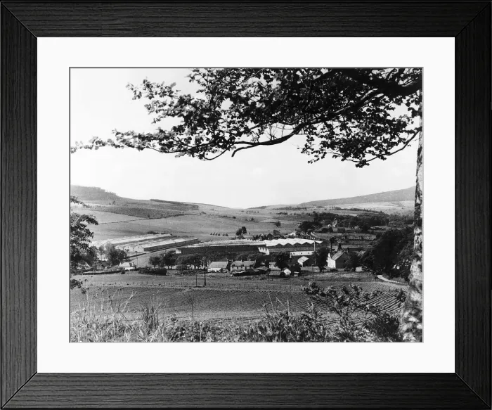 Framed Print : Glenfiddich Distillery whisky industry view countryside farm land rural Framed Print : Glenfiddich Distillery whisky industry view countryside farm land rural