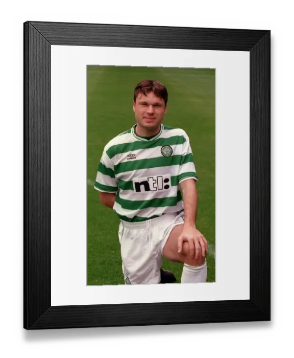 Framed Print : Celtic football player Mark Viduka July 1999 Framed Print : Celtic football player Mark Viduka July 1999