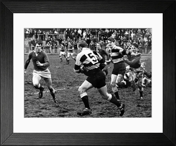 Framed Print : Cardiff v Llanelli at Cardiff Arms Park. Cardiff wing J. H Framed Print : Cardiff v Llanelli at Cardiff Arms Park. Cardiff wing J. H