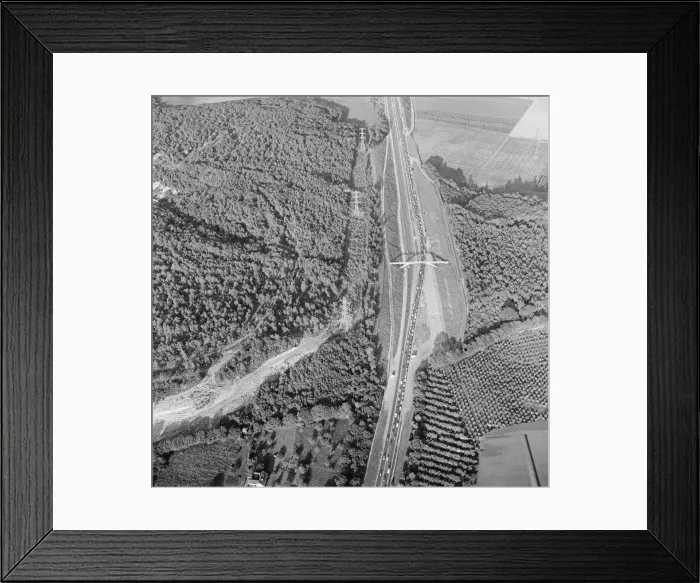 Framed Print : Holiday Traffic Jams on May Bank Holiday, ariel view of a traffic jam at Death Hil Framed Print : Holiday Traffic Jams on May Bank Holiday, ariel view of a traffic jam at Death Hil