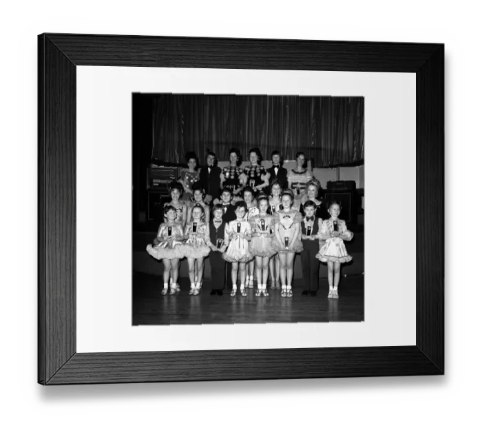 Framed Print : The Sunday Suns Junior Dance Festival at the Mayfair Ballroom in Newcastle