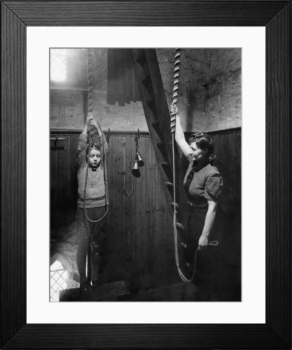 Framed Print : Mr. & Mrs. L. Edwards of Shepshed, Leics, are ardent bellringers Framed Print : Mr. & Mrs. L. Edwards of Shepshed, Leics, are ardent bellringers