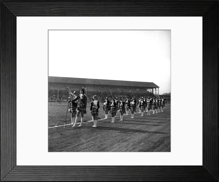 Framed Print : The finals of the North of England Juvenile Jazz Band Championships at Brough Park