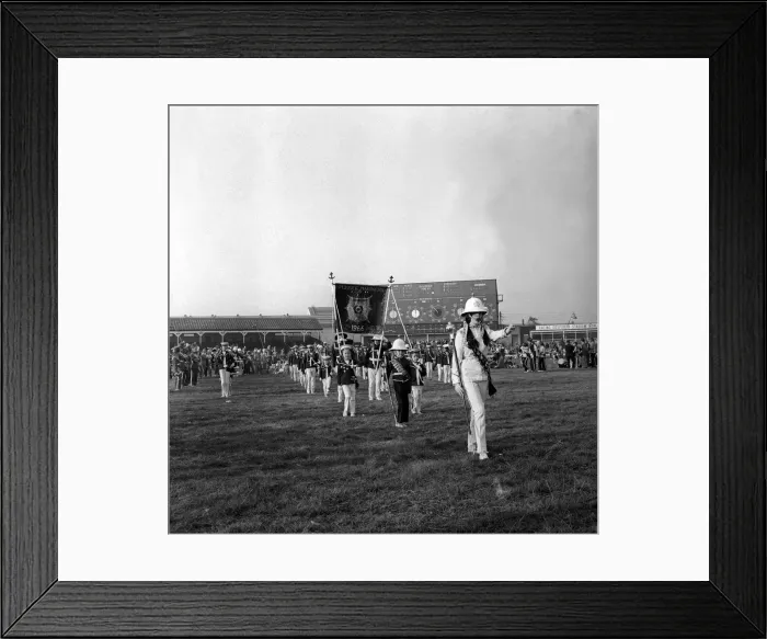 Framed Print : The finals of the North of England Juvenile Jazz Band Championships at Brough Park