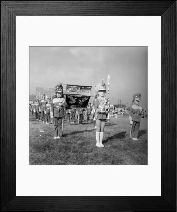 Framed Print : The finals of the North of England Juvenile Jazz Band Championships at Brough Park