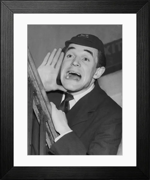Framed Print : Scottish comedian and performer Jimmy Logan, July 1954 Framed Print : Scottish comedian and performer Jimmy Logan, July 1954