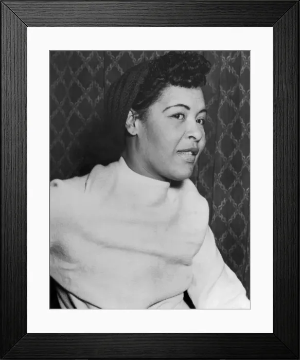 Framed Print : American jazz singer Billie Holiday Jazz Singer in the UK ahead of her first concert Framed Print : American jazz singer Billie Holiday Jazz Singer in the UK ahead of her first concert