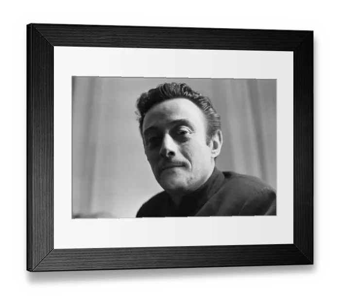 Framed Print : Portrait of American comedian Lenny Bruce during his visit to London