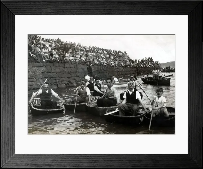 Framed Print : Coracle Racing - These coracle men, their age old craft slung about their shoulders Framed Print : Coracle Racing - These coracle men, their age old craft slung about their shoulders