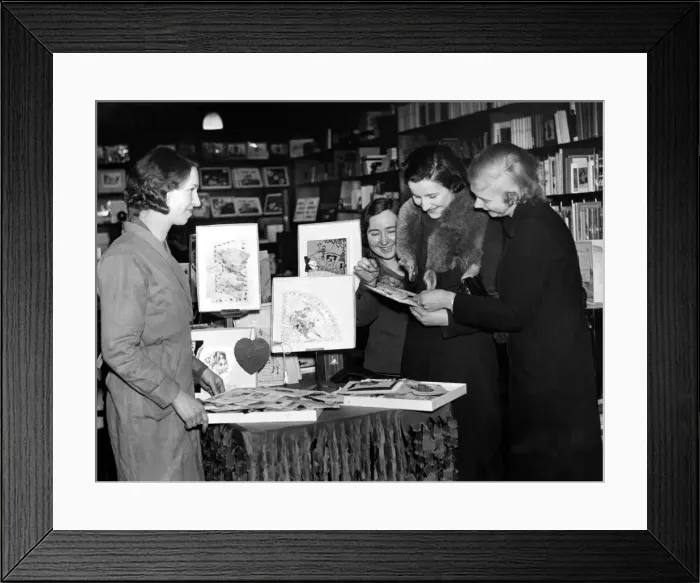 Framed Print : These three young ladies just can t decide which cards to choose for their loved one Framed Print : These three young ladies just can t decide which cards to choose for their loved one