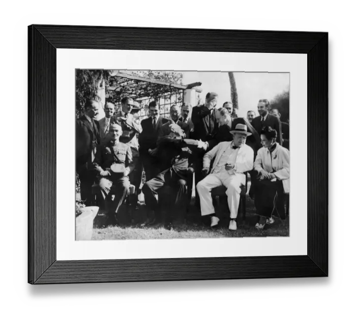 Framed Print : Chinese leader Chiang Kai Shek, American President Franklin Roosevelt