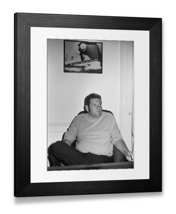 Framed Print : Allen Klein at the Beatles Apple offices in Saville Row, London Framed Print : Allen Klein at the Beatles Apple offices in Saville Row, London