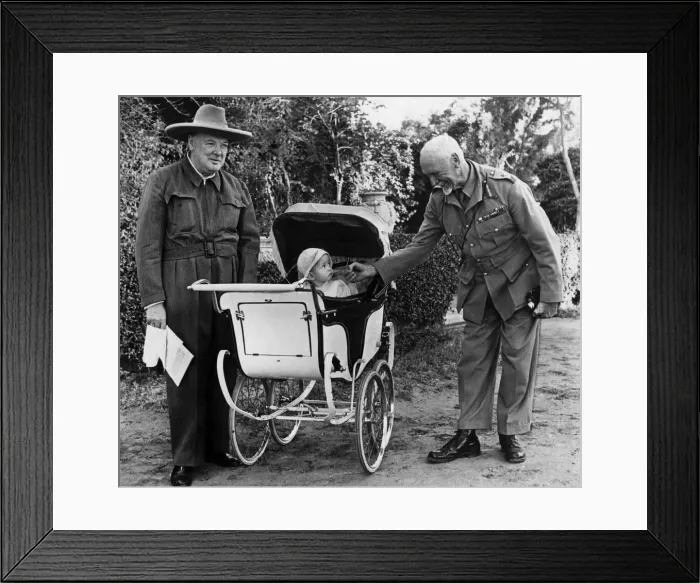 Framed Print : The Prime Ministers visit of the Middle East: Mr Churchill at the British Embassy