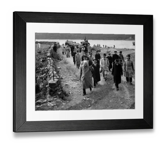 Framed Print : Mr. Churchill in Scotland. Mr. Winston Churchill recently paid a visit to Scotland