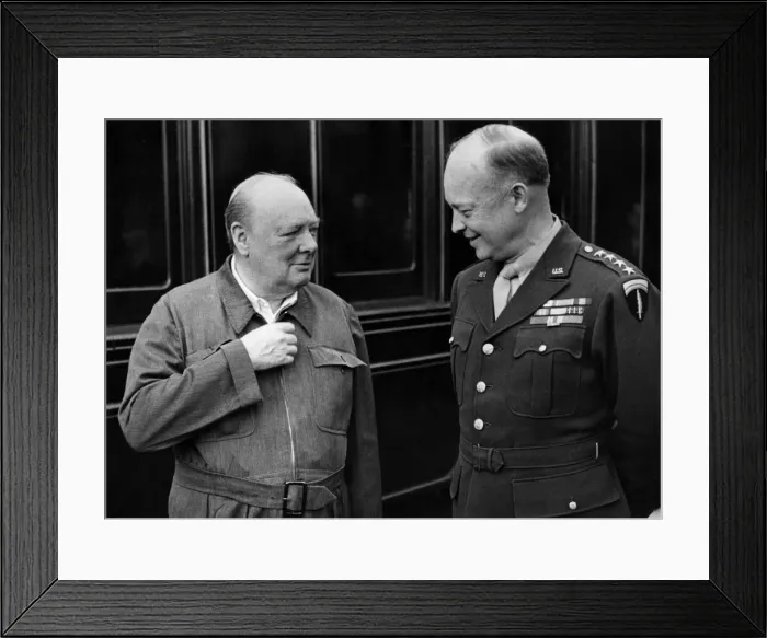 Framed Print : During the tour made by Winston Churchill and the Dominion Prime Ministers to inspect Framed Print : During the tour made by Winston Churchill and the Dominion Prime Ministers to inspect