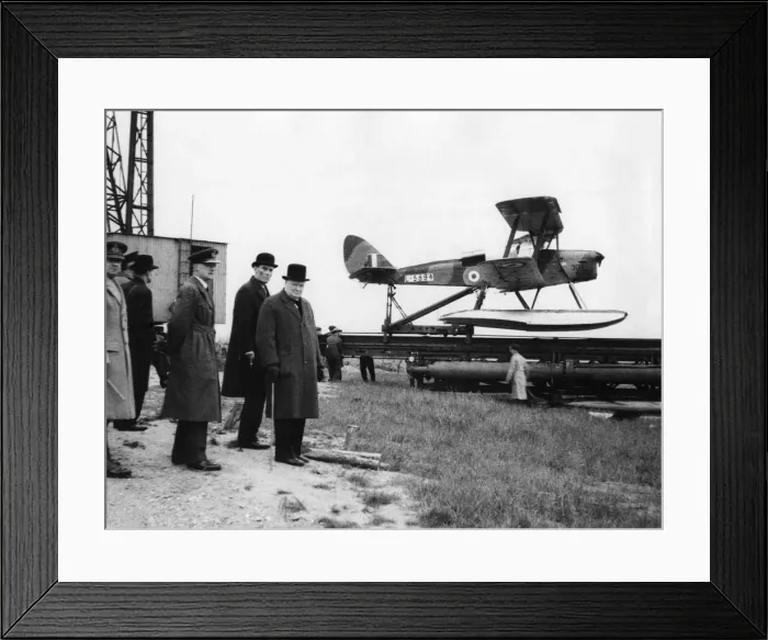 Framed Print : The Prime Minister, Winston Churchill, with Captain D. Margesson Framed Print : The Prime Minister, Winston Churchill, with Captain D. Margesson