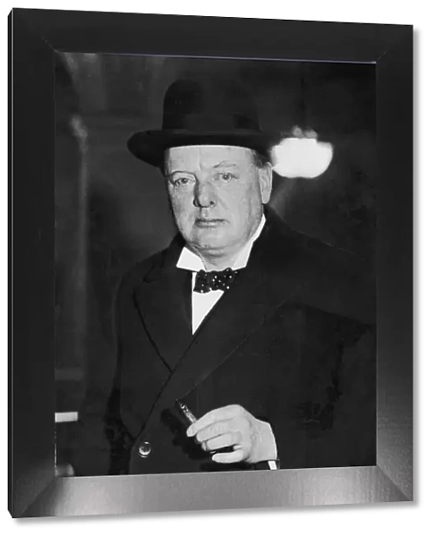 Winston Churchill, holding a cigar. May 1933