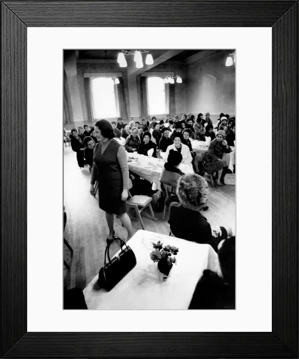 Framed Print : The ladies of the Gateshead and District Tea Club on 4th March 1970 Framed Print : The ladies of the Gateshead and District Tea Club on 4th March 1970