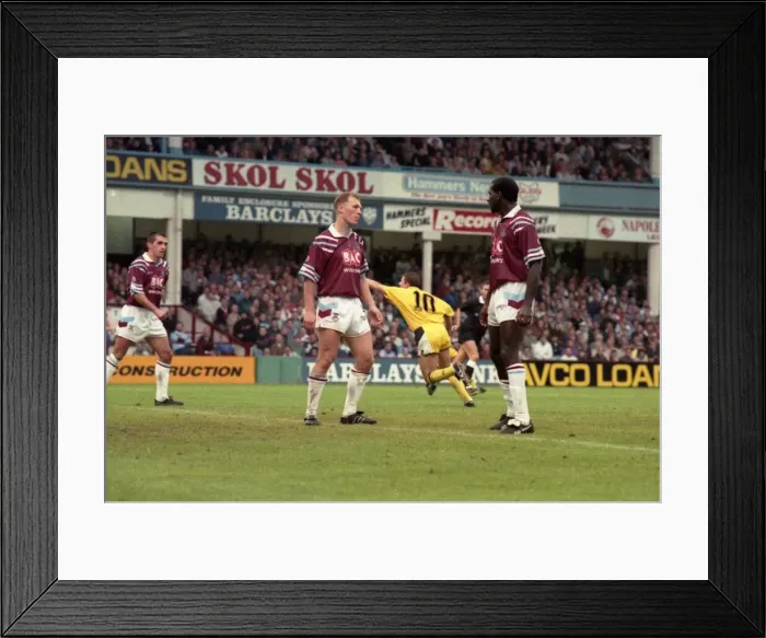 Framed Print : Coventry City v West Ham at Upton Park. The final score was 0-1 to the Sky Blues Framed Print : Coventry City v West Ham at Upton Park. The final score was 0-1 to the Sky Blues