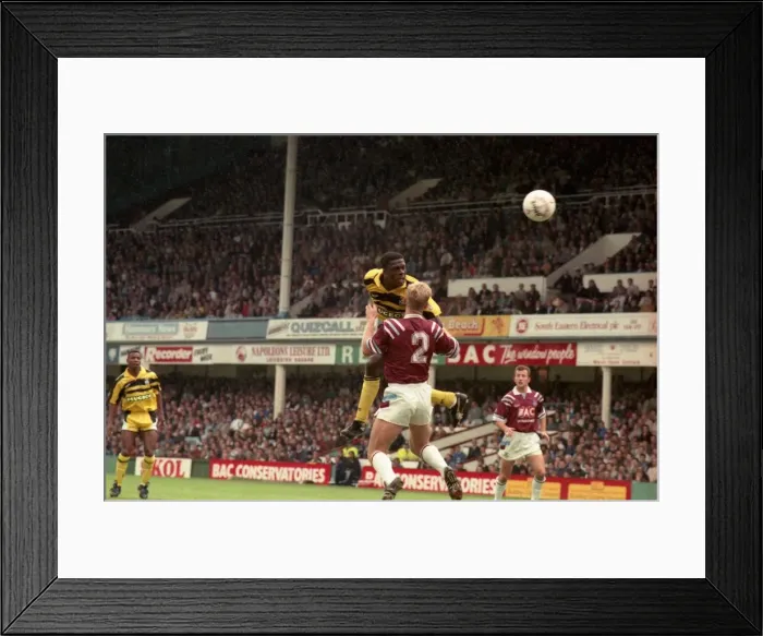 Framed Print : Coventry City v West Ham at Upton Park. The final score was 0-1 to the Sky Blues Framed Print : Coventry City v West Ham at Upton Park. The final score was 0-1 to the Sky Blues