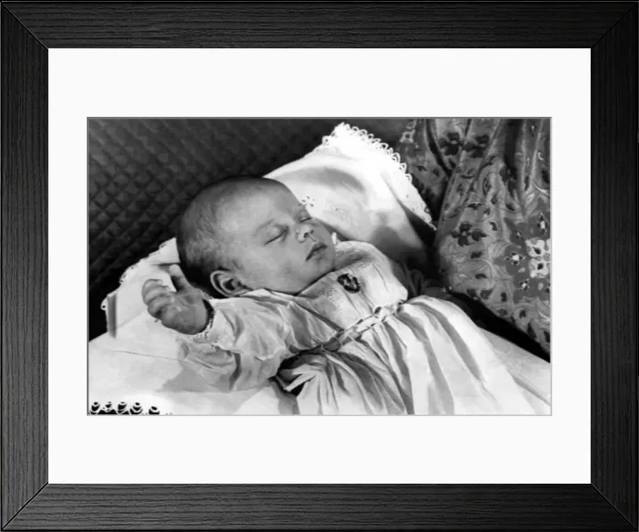 Framed Print : Prince Edward of Kent - The Duke of Kent The Duchess of Kent pictured with her new