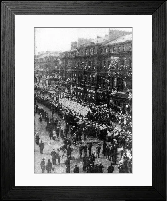 Framed Print : World War One victory parade - A photograph of the Great Victory Parade in through Framed Print : World War One victory parade - A photograph of the Great Victory Parade in through