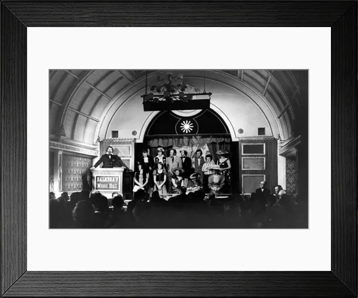 Framed Print : The crowd watching an old style music hall show at the Balmbra Framed Print : The crowd watching an old style music hall show at the Balmbra