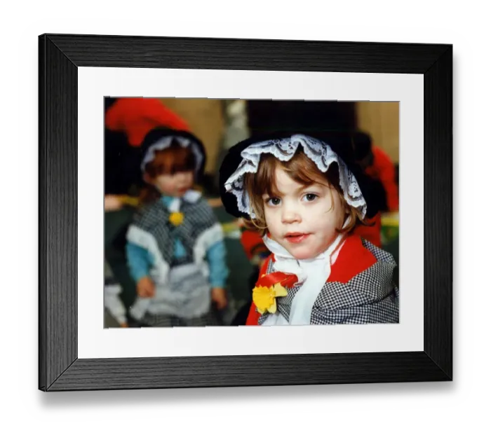 Framed Print : Wales National Costume - Young girl dressed in national costume for St Davids Day Framed Print : Wales National Costume - Young girl dressed in national costume for St Davids Day
