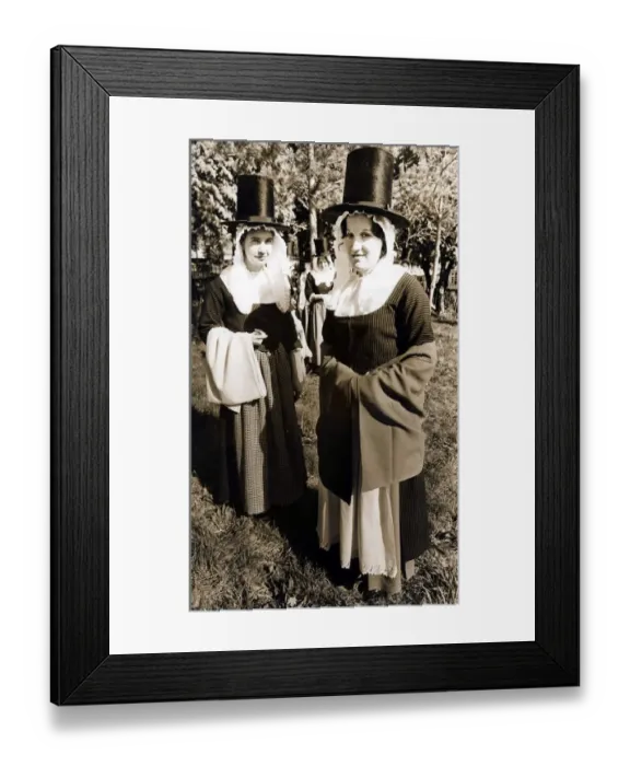 Framed Print : Wales National Dress - Not a picture from the family album - this is Carmarthen, 1974 Framed Print : Wales National Dress - Not a picture from the family album - this is Carmarthen, 1974