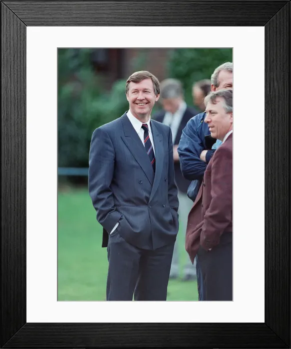 Framed Print : Manchester United manager Alex Ferguson 7th March 1991