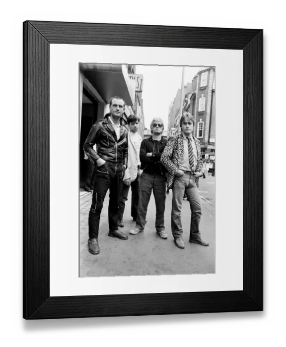 Framed Print : Pop group Angelic Upstarts 31st August 1979