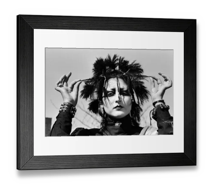 Framed Print : Punk girl Maria Perez. 10th April 1981. Punk girl Maria Perez Framed Print : Punk girl Maria Perez. 10th April 1981. Punk girl Maria Perez