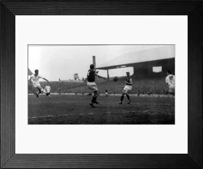 Framed Print : April 1960 - The goal scored by Graham Moore that clinched promotion to the First