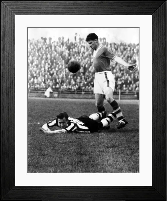 Framed Print : s Derek Sullivan with a penalty given to the County - Nov 1957 Framed Print : s Derek Sullivan with a penalty given to the County - Nov 1957
