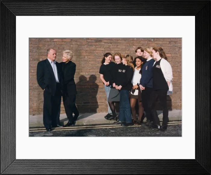 Framed Print : Denise Welch and Tim Healy launch the BT National Connection project at the Newcastle Framed Print : Denise Welch and Tim Healy launch the BT National Connection project at the Newcastle