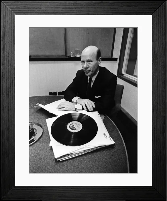 Framed Print : Roy Plomley BBC Radio Presenter of Desert Island Discs Jan 1967 on the 25th Framed Print : Roy Plomley BBC Radio Presenter of Desert Island Discs Jan 1967 on the 25th